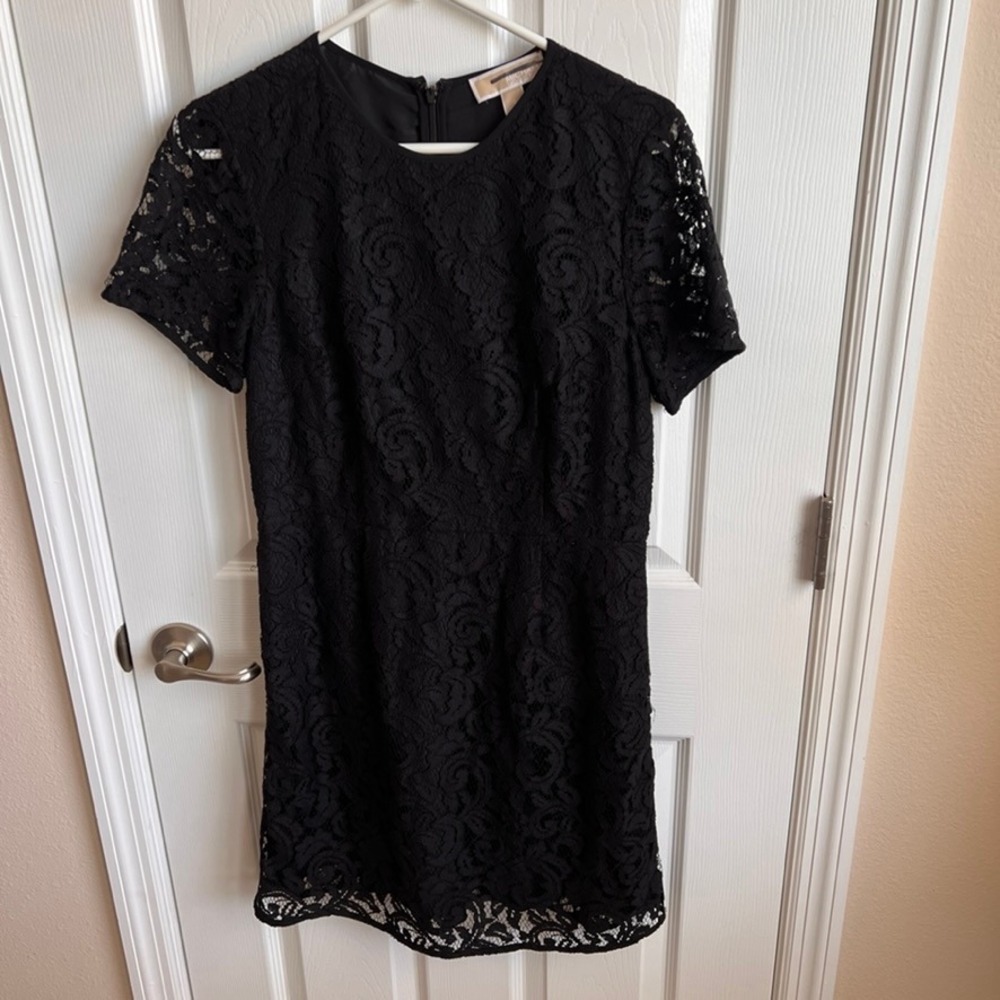 MICHAEL Michael Kors‎ Black Lace Dress Short Sleeve Size 6 party cocktail fancy